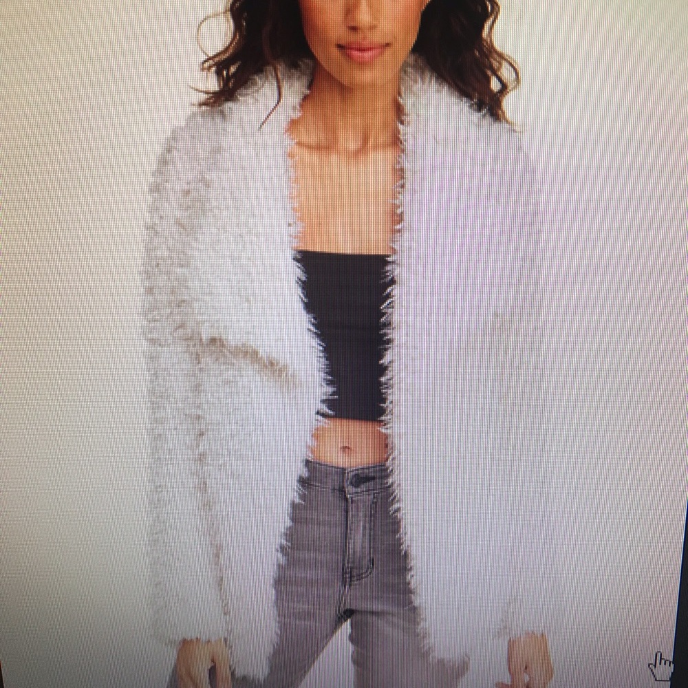 Hollister faux fur jacket
